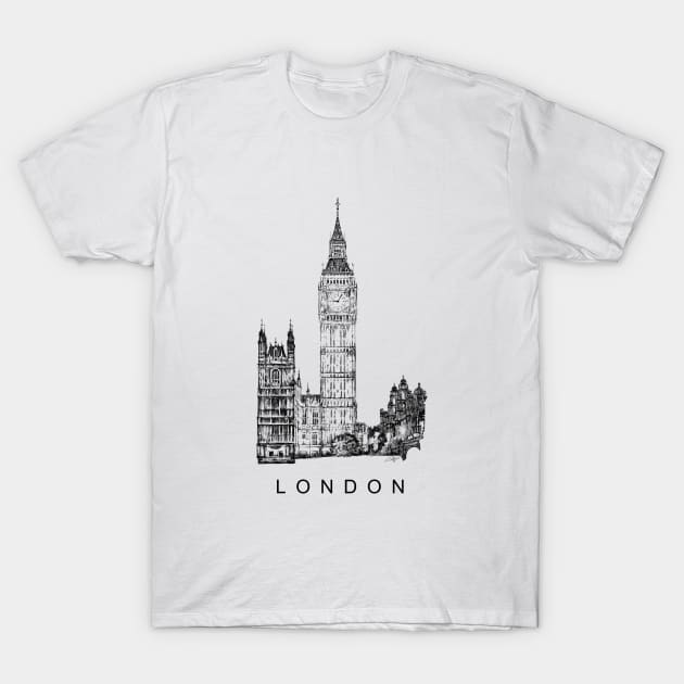 Big Ben of London, England. T-Shirt by PocketRoom